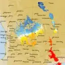Live South Doodlakine Weather Radar - 128km - Doppler Wind