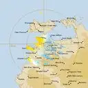 Live Darwin Weather Radar - 128km - Doppler Wind