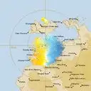 Live Darwin Weather Radar - 128km - Doppler Wind