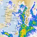 Live Adelaide Weather Radar - 128km - Rain Rate
