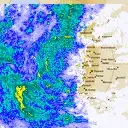 Live Adelaide Weather Radar - 128km - Rain Rate