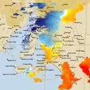 Live Adelaide Weather Radar - 128km - Doppler Wind