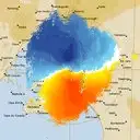 Live Adelaide Weather Radar - 128km - Doppler Wind