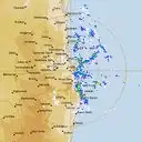 Live Brisbane Weather Radar - 256km - Rain Rate