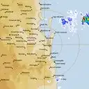 Live Brisbane Weather Radar - 128km - Rain Rate