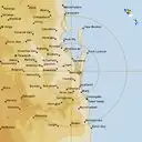 Live Brisbane Weather Radar - 128km - Rain Rate