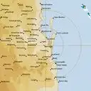 Live Brisbane Weather Radar - 128km - Rain Rate