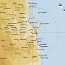 Live Brisbane Weather Radar - 128km - Rain Rate