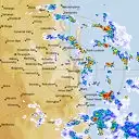 Live Brisbane Weather Radar - 128km - Rain Rate