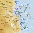 Live Brisbane Weather Radar - 128km - Rain Rate