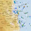 Live Brisbane Weather Radar - 128km - Rain Rate