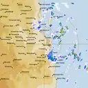 Live Brisbane Weather Radar - 128km - Rain Rate
