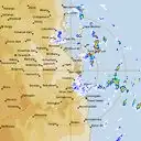 Live Brisbane Weather Radar - 128km - Rain Rate
