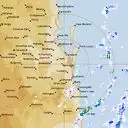 Live Brisbane Weather Radar - 128km - Rain Rate