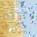 Live Brisbane Weather Radar - 128km - Rain Rate