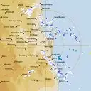 Live Brisbane Weather Radar - 128km - Rain Rate