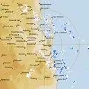 Live Brisbane Weather Radar - 128km - Rain Rate