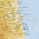 Live Brisbane Weather Radar - 128km - Rain Rate