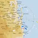 Live Brisbane Weather Radar - 128km - Rain Rate