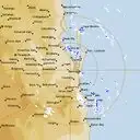 Live Brisbane Weather Radar - 128km - Rain Rate