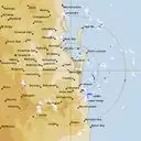 Live Brisbane Weather Radar - 128km - Rain Rate