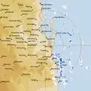 Live Brisbane Weather Radar - 128km - Rain Rate