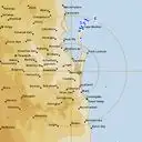 Live Brisbane Weather Radar - 128km - Rain Rate