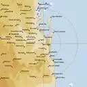 Live Brisbane Weather Radar - 128km - Rain Rate