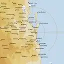 Live Brisbane Weather Radar - 128km - Rain Rate