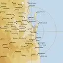 Live Brisbane Weather Radar - 128km - Rain Rate