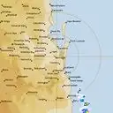 Live Brisbane Weather Radar - 128km - Rain Rate