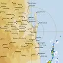 Live Brisbane Weather Radar - 128km - Rain Rate