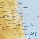 Live Brisbane Weather Radar - 128km - Rain Rate