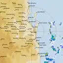 Live Brisbane Weather Radar - 128km - Rain Rate