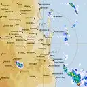 Live Brisbane Weather Radar - 128km - Rain Rate