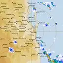 Live Brisbane Weather Radar - 128km - Rain Rate