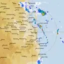 Live Brisbane Weather Radar - 128km - Rain Rate