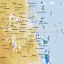 Live Brisbane Weather Radar - 128km - Rain Rate