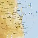 Live Brisbane Weather Radar - 128km - Rain Rate