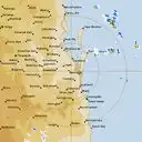 Live Brisbane Weather Radar - 128km - Rain Rate