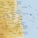 Live Brisbane Weather Radar - 128km - Rain Rate