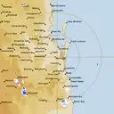 Live Brisbane Weather Radar - 128km - Rain Rate