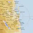 Live Brisbane Weather Radar - 128km - Rain Rate