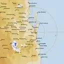 Live Brisbane Weather Radar - 128km - Rain Rate