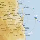 Live Brisbane Weather Radar - 128km - Rain Rate