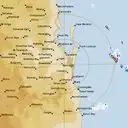 Live Brisbane Weather Radar - 128km - Rain Rate