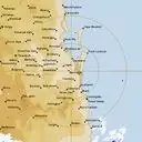 Live Brisbane Weather Radar - 128km - Rain Rate