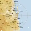 Live Brisbane Weather Radar - 128km - Rain Rate