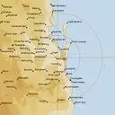Live Brisbane Weather Radar - 128km - Rain Rate
