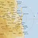 Live Brisbane Weather Radar - 128km - Rain Rate